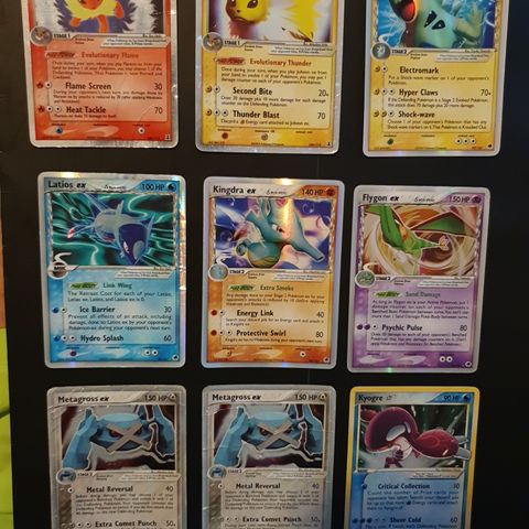 EX pokemon kort 2003-2007