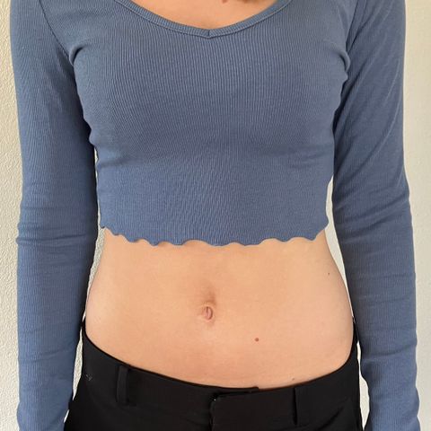 Blå croptop