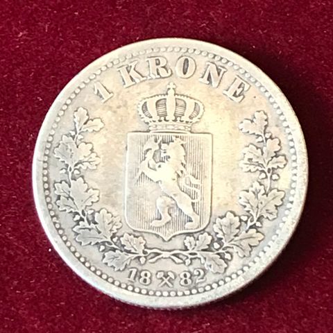 Norsk 1 krone 1882