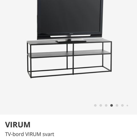 Pent brukt Virum tv-bord, svart