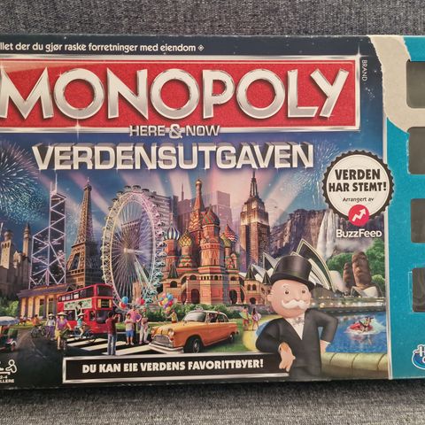 Brettspillet MONOPOLY HERE & NOW VERDENSUTGAVEN