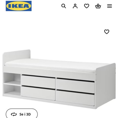 Ikea seng med oppbevaring