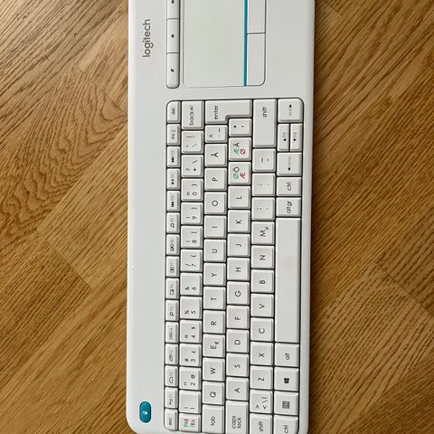 Trådløs tastatur hvit