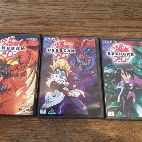 Bakugan Battle Brawlers vol. 1,2,3