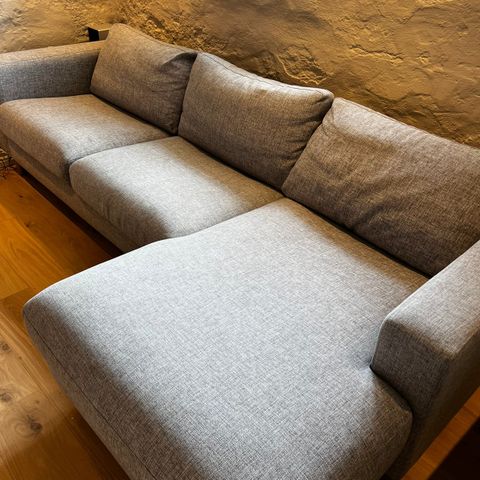 Habitat 3-seter sofa med sjeselong