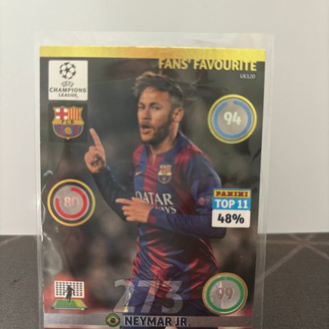 Neymar Fans Favourite Fotballkort