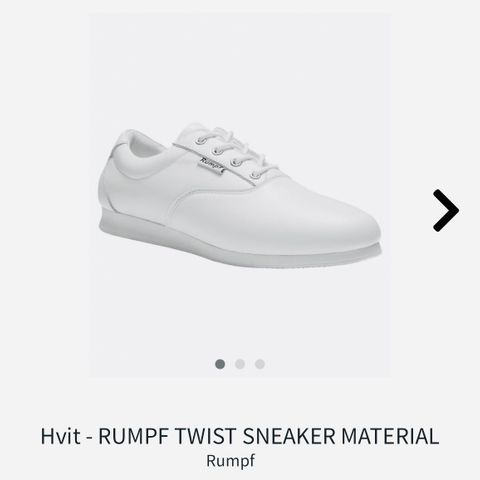 Rumpf Twist Sneaker Hvit- Størrelse 41