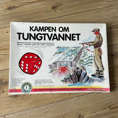 Kampen om Tungtvannet (Historiske Brettspill) - Komplett og i meget god stand !