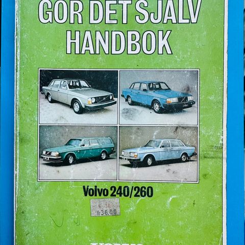 Volvos originale reparasjonshåndbok til Volvo 240/260 - (1975-1982)