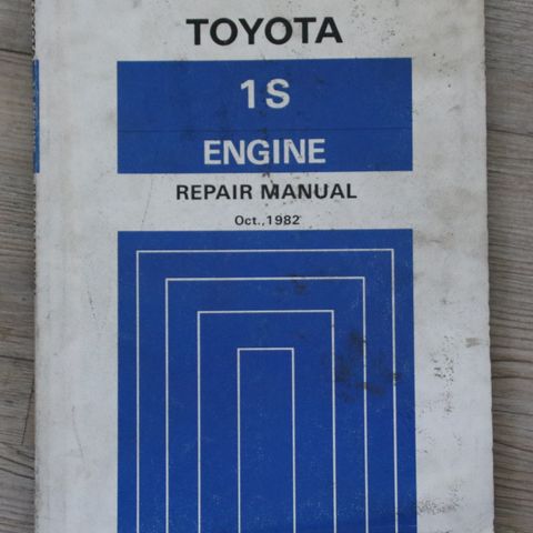 Verkstedhåndbok til Toyota 1S