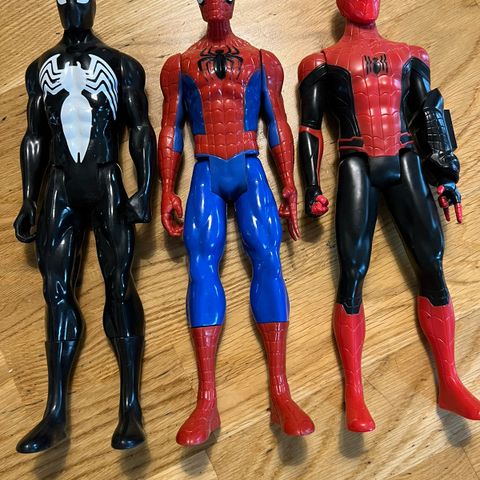 3 Spiderman figurer