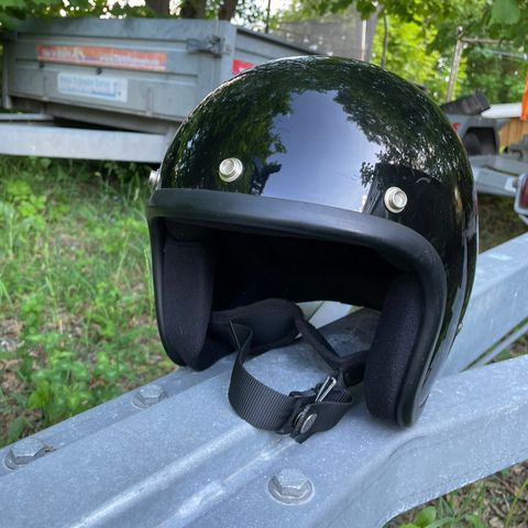 Biltwell halvhjelm sort blank