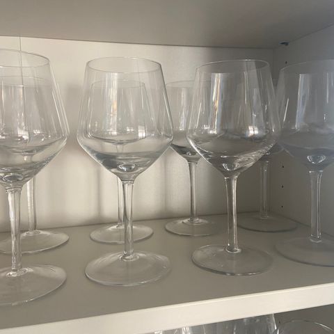 Rødvinsglass fra Ikea RESERVERT