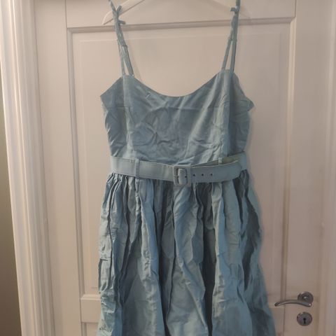 Lyse blå retro Collectif kjole str 3xl/ UK 20