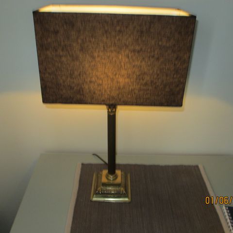 Messing bordlampe , vintage