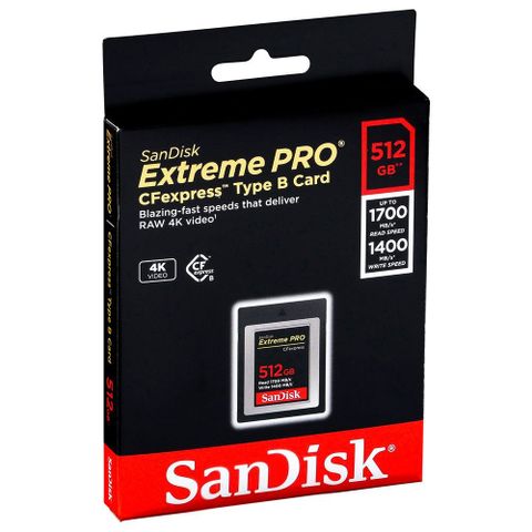 Ny SanDisk Extreme Pro CFexpress Type B 512GB