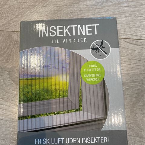 Insektsnett til vindu uten verktøy