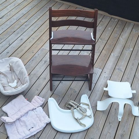 Tripp Trapp stol,  Baby set+ Tray, Newborn Set,  Sele, Pute