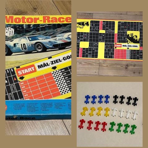 Motor-Race (Brettspill fra 1974) - Komplett !