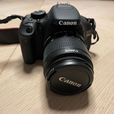 Canon EOS600D /m veske, lader og minnekort