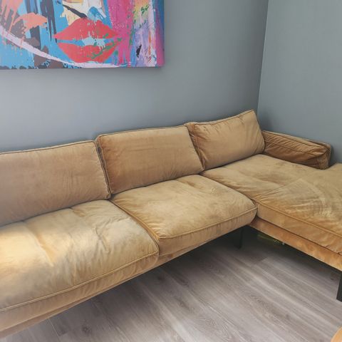 Sofa 3seter + sjeselongdel