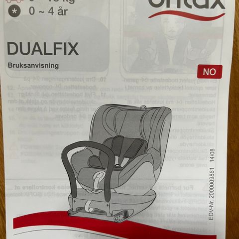 Britax Dualfix Barnesete/ Bilstol