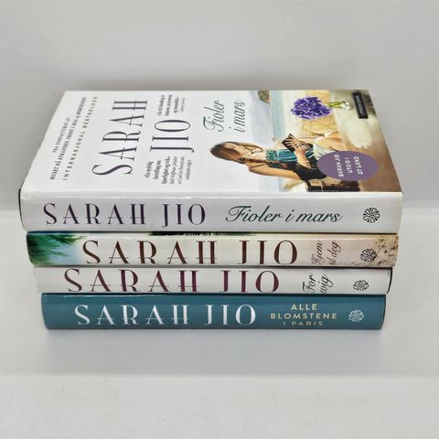 4 stk Sarah Jio hardcover bøker