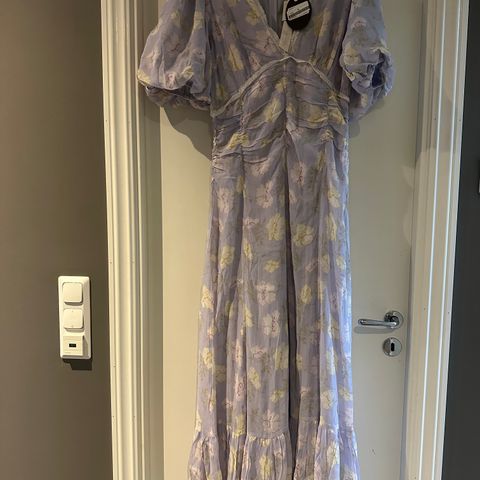 Ny ByTiMo Georgette Rouching dress Lilac Flowers