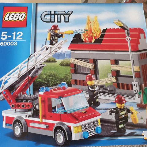 Lego 60003 Fire emergency.  Fra 2013.  Aldri brukt.  Ny.   400kr