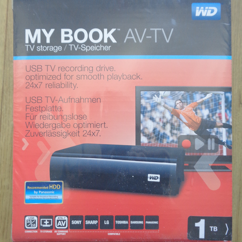 My Book AV-TV TV storage 1 TB  Western Digital