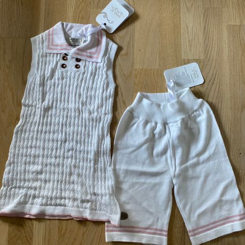 Nytt: Kjole (collardress) + sailor shorts fra Mole, str 98