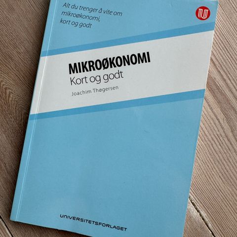 Mikroøkonomi kort og godt