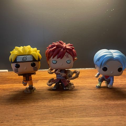 Pop! Figurer Naruto, Gaara og Trunks