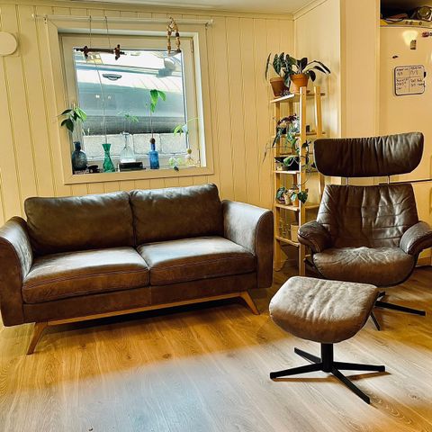 Eksklusiv Designer sofa og hvilestol/lenestol fra Fagmøbler (NYPRIS 68 000kr!)