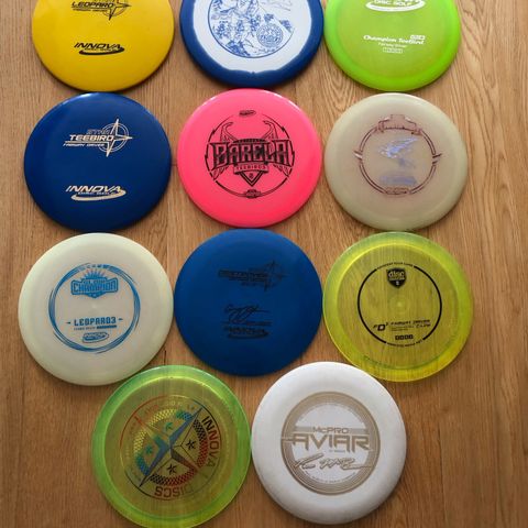 Discgolf  disker selges - Barela, Heimburg, Mcbeth, Avery, PFN, OOP Discmania