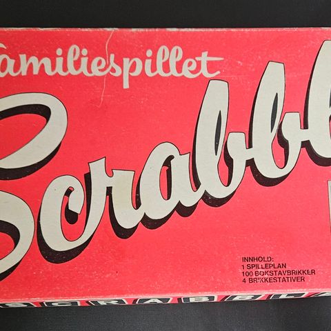 Originalt Scrabble Vintage spill 1980 tallet
