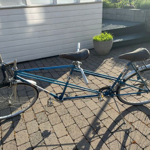 Vintage DBS tandemsykkel med shimano gir