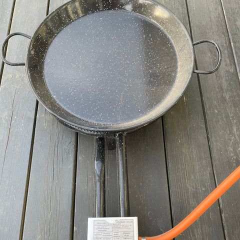 Paella gassbrenner og panne 40 cm