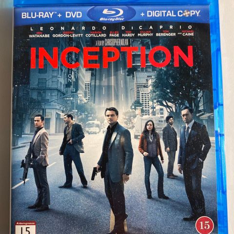 Inception (Blu-Ray/DVD - 2010 - Christopher Nolan) Norsk tekst.