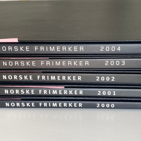 5 frimerkebøker fra posten