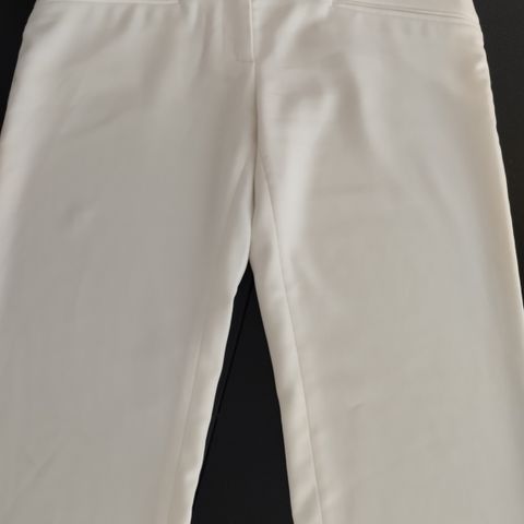 Versace offwhite bukse str 38 / Small