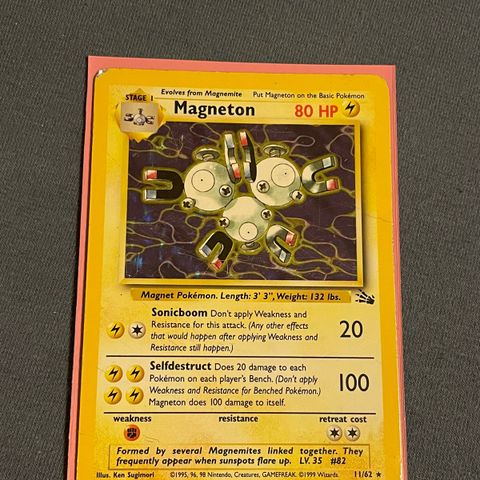 Magneton Pokemon Kort