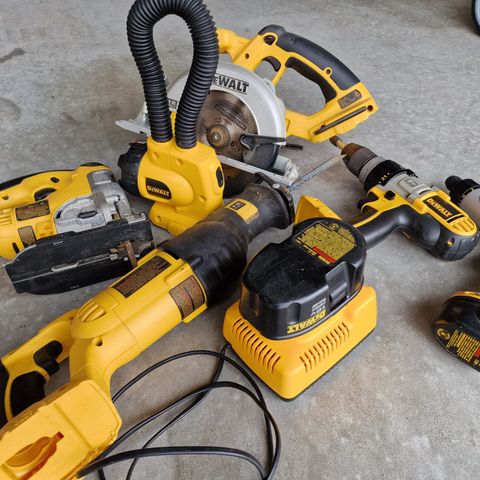 DeWalt 18V verktøysett.