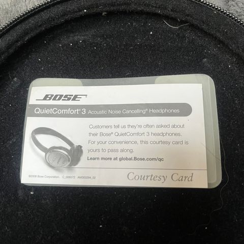 Bose quiet comfort 3