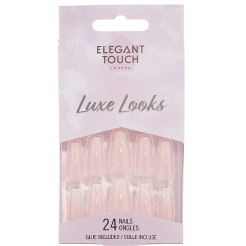 Lekre nude negler med glitter! Elegant Touch London