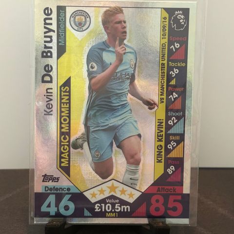 Kevin De Bruyne Fotballkort