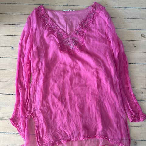 Rosa bluse fra Zara, str L