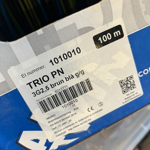 Tec Con TRIO PN 3G2,5 ANTI TWIN 100M