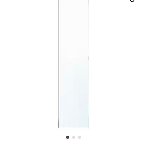 Speildører med hengsler til garderobeskap ÅSHEIM IKEA  195x50