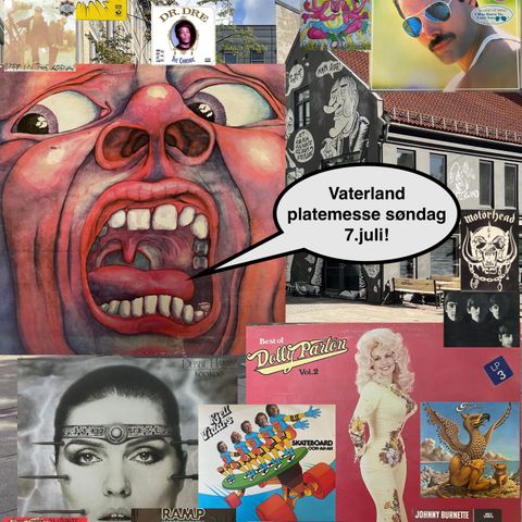 Vaterland platemesse søndag 7.juli! LP musikk CD singler vinyl plater